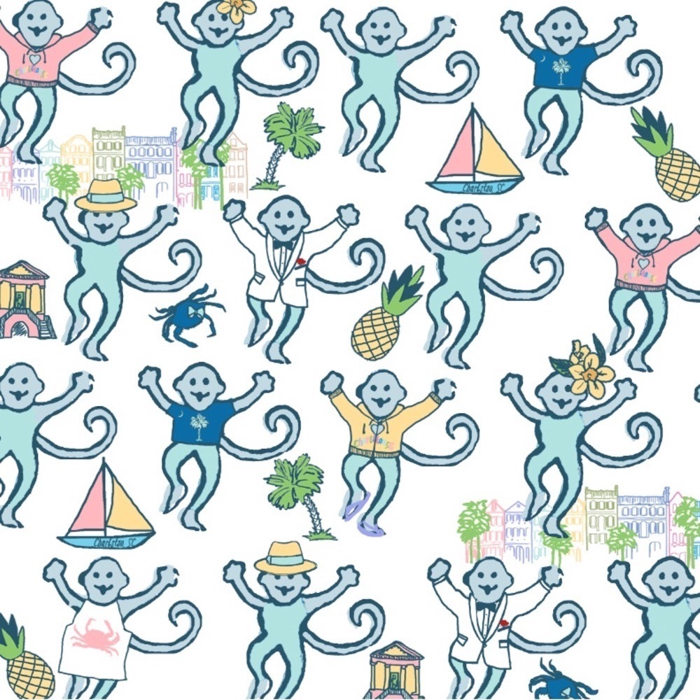 Roller Rabbit Charleston Monkeys
